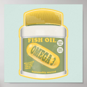 Omega 3 Fischöl Poster