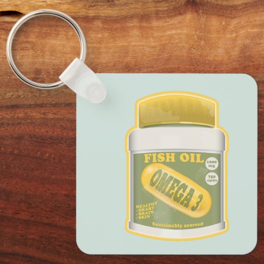 Omega 3 Fischöl Schlüsselanhänger (Vorderseite)
