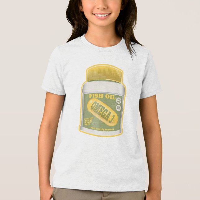 Omega 3 Fischöl Tri-Blend Shirt (Vorderseite)