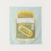 Omega 3 Fischöl Wandteppich (Vorderseite)