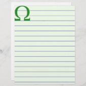 Omega Briefkopf (Vorne/Hinten)