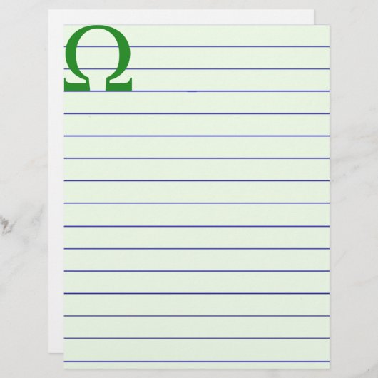 Omega Briefkopf (Vorne/Hinten)