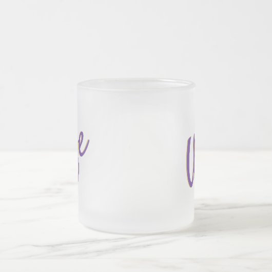 Omega Ehefrau Mattiert Glass Tasse (Mittel)