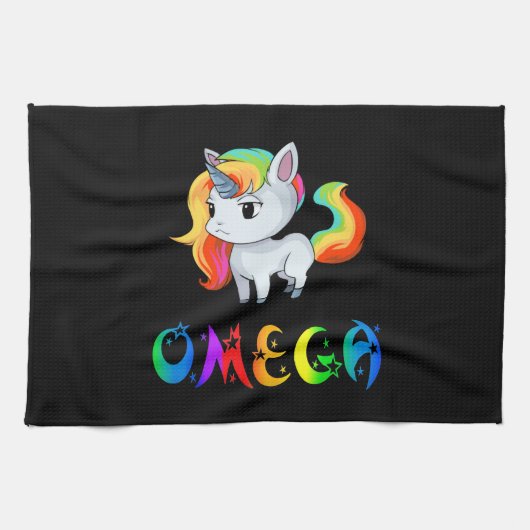 Omega Einhorn Geschirrtuch (Horizontal)