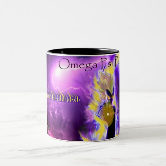 Omega-Flamme Zweifarbige Tasse (Mittel)