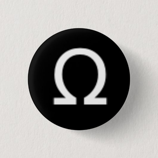 Omega-Knopf Button (Vorderseite)