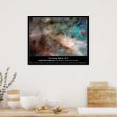 Omega-Nebel M17 Hubble-Teleskop-Foto Poster (Küche)