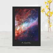 Omega-Nebel, Messier 17 - im Beileid Karte (Gelbe Blume)