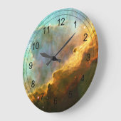 Omega Nebula Große Wanduhr (Winkel)