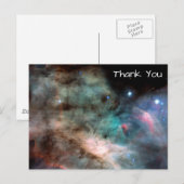 Omega Nebula Space Foto Vielen Dank Postkarte (Vorne/Hinten)