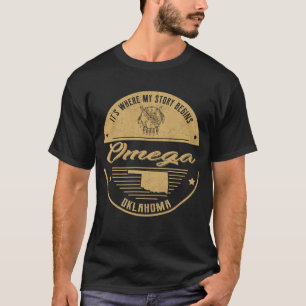 Omega Oklahoma Hier beginnt meine Geschichte T-Shirt