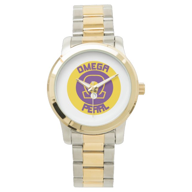 Omega Pearl Two-Tone Watch Armbanduhr (Vorderseite)