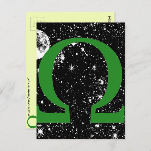 Omega Postkarte (Vorne/Hinten)