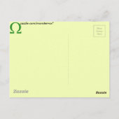 Omega Postkarte (Rückseite)