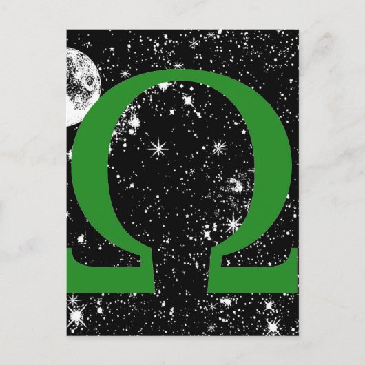 Omega Postkarte (Vorderseite)