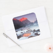 Omega Red Quadratischer Aufkleber (Umschlag)