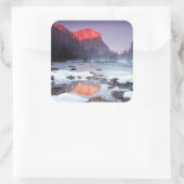 Omega Red Quadratischer Aufkleber (Tasche)