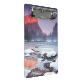 Omega-Rot Mini Klemmbrett (Schrägansicht)