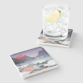 Omega-Rot Steinuntersetzer (Seitenansicht)