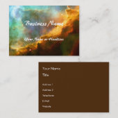 Omega-/Schwan-Nebelfleck (Hubble Teleskop) Visitenkarte (Vorne/Hinten)