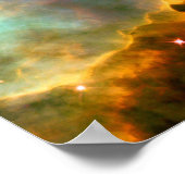 Omega/Schwanennebel (Hubble-Teleskop) Poster (Ecke)