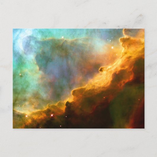 Omega/Schwanennebel (Hubble-Teleskop) Postkarte (Vorderseite)