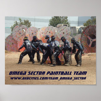 OMEGA SEKTOR PAINTBALL TEAM POSTER