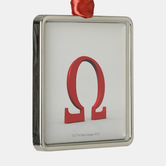 Omega Silbernes Ornament (Rechts)