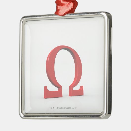 Omega Silbernes Ornament (Links)