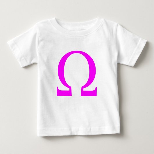 Omega-Symbol Baby T-shirt (Vorderseite)