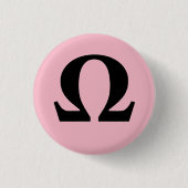 Omega, Symbol des Widerstand-kleinen Knopfes Button (Vorderseite)