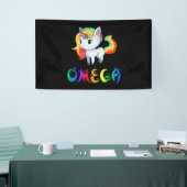 Omega Unicorn Banner (Messeveranstaltung)