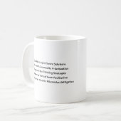 Omegatron Technologie-Tasse Kaffeetasse (Vorderseite Links)