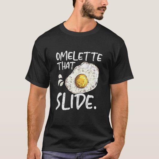 Omelet, das Frühstücksbrot abschiebt T-Shirt (Vorderseite)