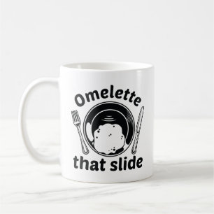 Omelet, die Folie Kaffeetasse