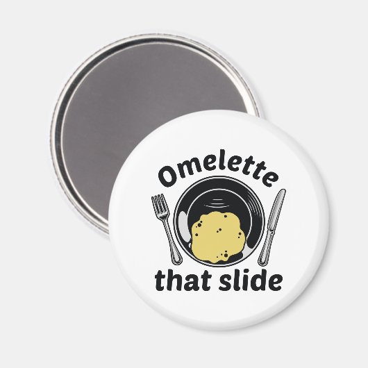 Omelet, die Folie Magnet (Vorderseite/Rückseite)