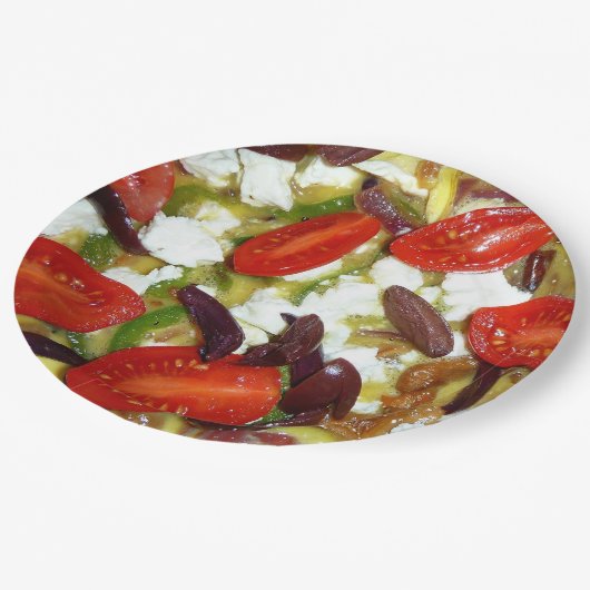 Omeletafel Pappteller (Schrägansicht)