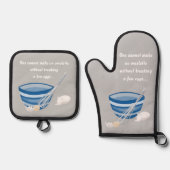 Omelette herstellen ofenhandschuh & Topflappen-Set (Vorderseite)
