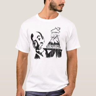 Omen Gedientes-oben Pulver (Vintage schwarze T-Shirt