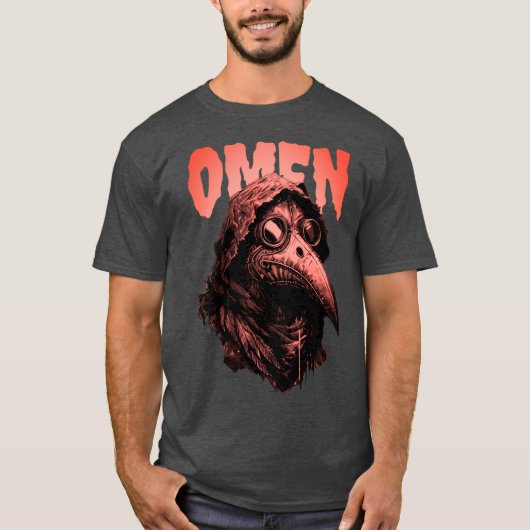 "Omen Plague Doctor Mask T - Shirt (Vorderseite)
