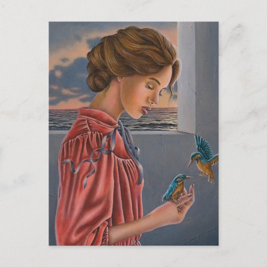 "Omen"-Postkarte Feiertagspostkarte (Vorderseite)