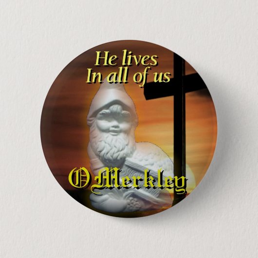 O'Merkley Knopf Button (Vorderseite)