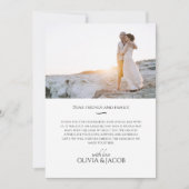 Omerrot | Hochzeit Dankeskarte (Vorderseite)