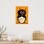 OMFG, lustiges Böses Pinguin Poster (Küche)