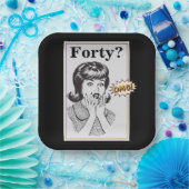 OMG 40. Geburtstag Party Funny Womans Geburtstag Pappteller (Party)