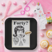 OMG 40. Geburtstag Party Funny Womans Geburtstag Pappteller (Party)