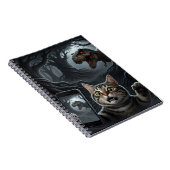 OMG A Dinosaurier! Funny Cat Selfie mit T-Rex Notizblock (Rechte Seite)