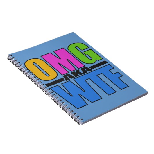OMG aka WTF - benutzerdefiniertes Notebook Notizblock (Rechte Seite)