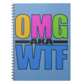 OMG aka WTF - benutzerdefiniertes Notebook Notizblock (Vorderseite)