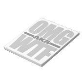 OMG alias WTF Custom Notizblock (Rotiert)